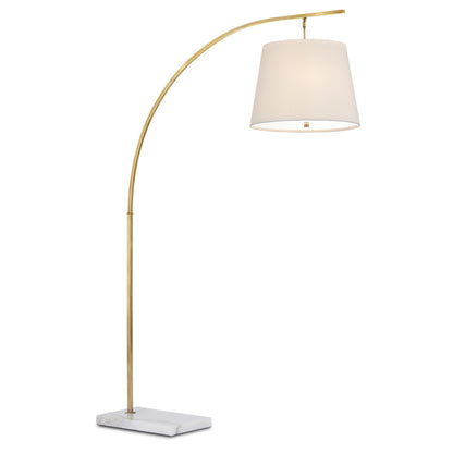 Currey & Co. Cloister Medium Brass Floor Lamp 8000-0117