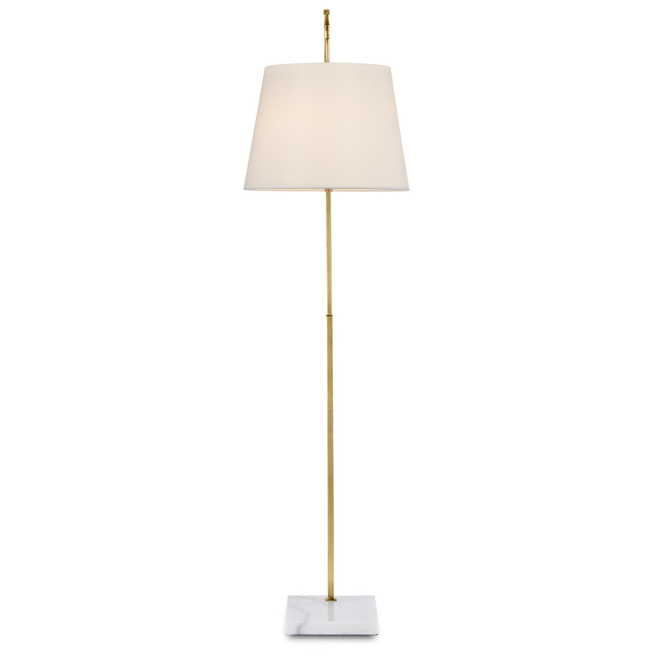 Currey & Co. Cloister Medium Brass Floor Lamp 8000-0117