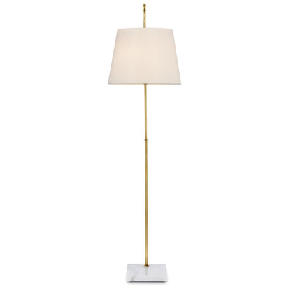 Currey & Co. Cloister Medium Brass Floor Lamp 8000-0117