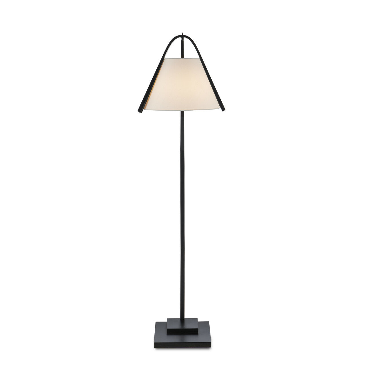 Currey & Co. Frey Black Floor Lamp 8000-0122