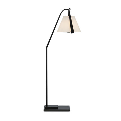 Currey & Co. Frey Black Floor Lamp 8000-0122