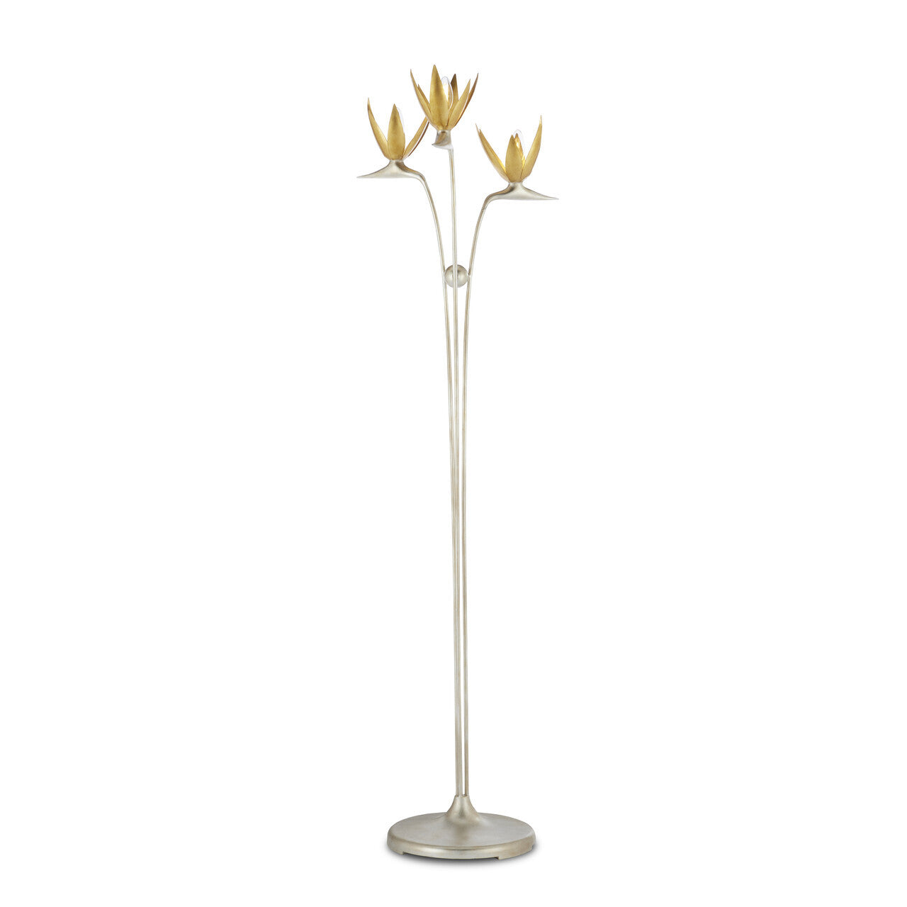 Currey & Co. Paradiso Gold & Silver Floor Lamp 8000-0130