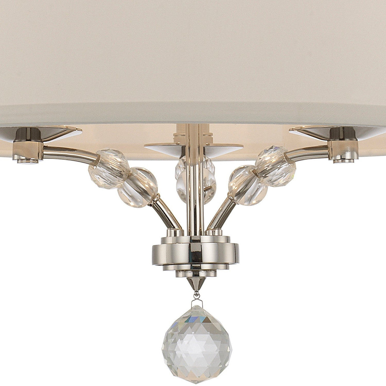 Crystorama Mirage 3 Light Polished Nickel Mini Chandelier 8005-PN