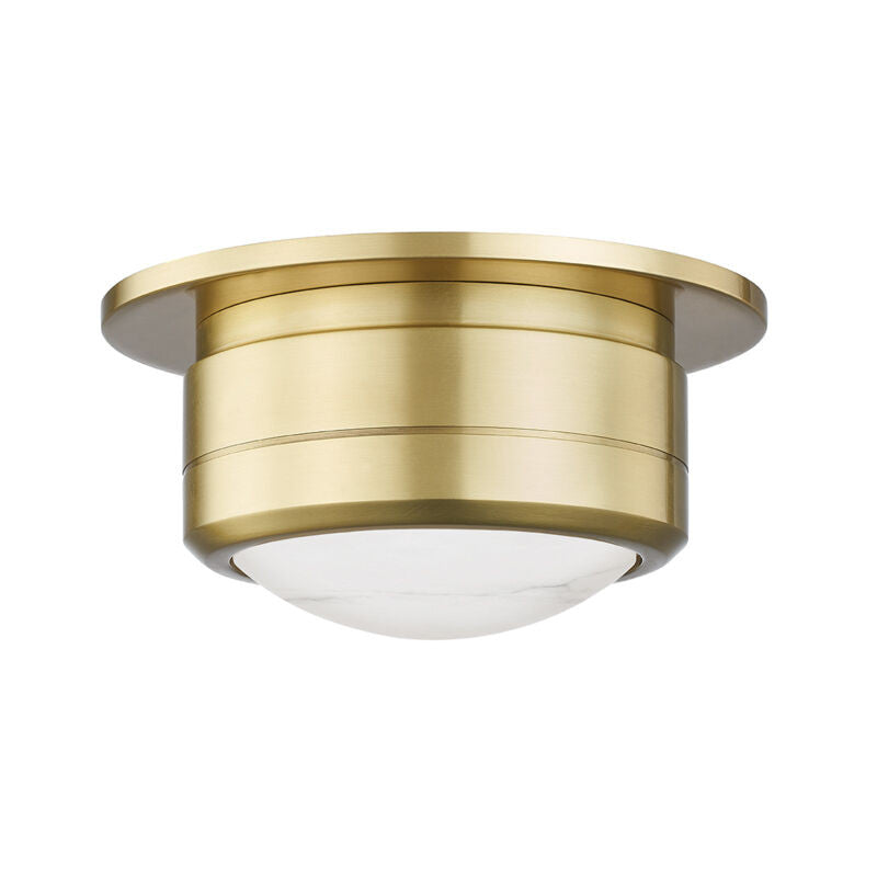 Hudson Valley Lighting Greenport Flush Mount in Aged Brass 8007-AGB