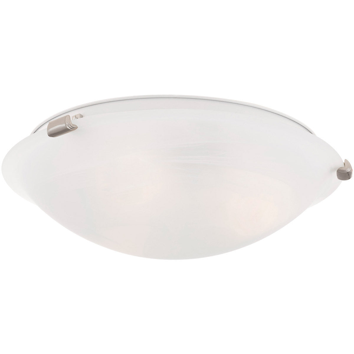 Livex Lighting Oasis Collection 3 Light Brushed Nickel Ceiling Mount in Brushed Nickel 8012-91