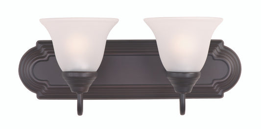 Maxim Essentials 2-Light Bath Vanity in Oil Rubbed Bronze 8012FTOI