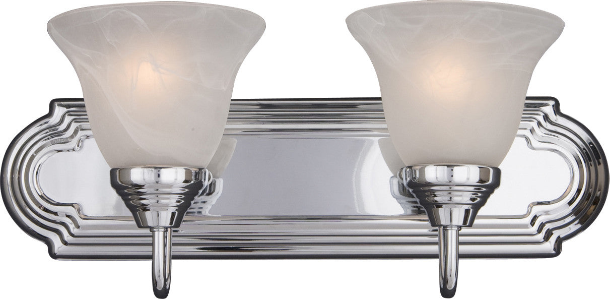 Maxim Essentials 2-Light Bath Vanity in Polished Chrome 8012MRPC