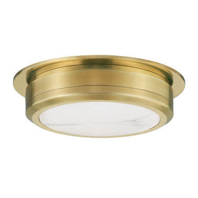 Hudson Valley Lighting Greenport Flush Mount in Aged Brass 8014-AGB