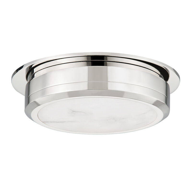 Hudson Valley Lighting Greenport Flush Mount in Polished Nickel 8014-PN