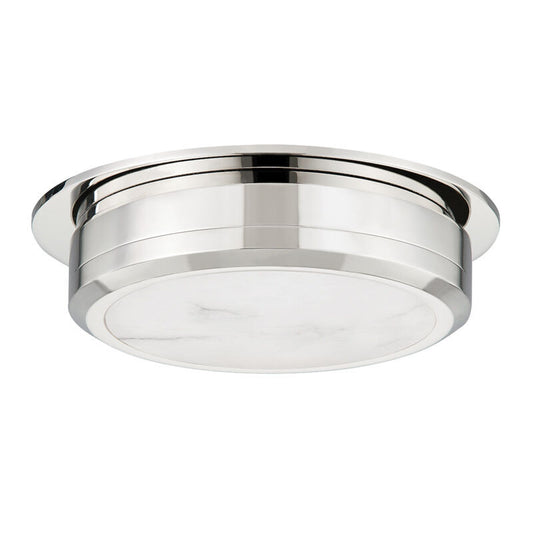 Hudson Valley Lighting Greenport Flush Mount in Polished Nickel 8014-PN