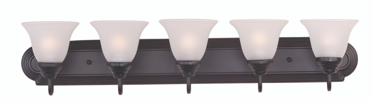 Maxim Essentials 5-Light Bath Vanity in Oil Rubbed Bronze 8015FTOI