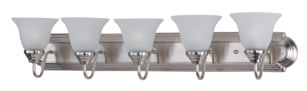 Maxim Essentials 5-Light Bath Vanity in Satin Nickel 8015FTSN