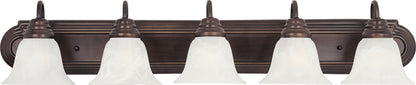 Maxim Essentials 5-Light Bath Vanity in Oil Rubbed Bronze 8015MROI