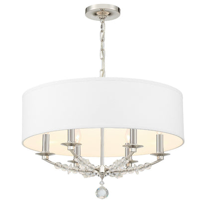 Crystorama Mirage 6 Light Polished Nickel Chandelier 8016-PN