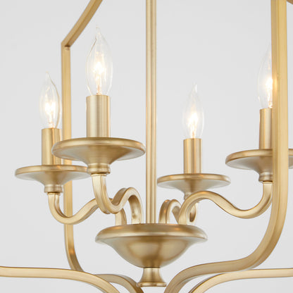 Quorum  Maryse 4 Light Entry - Aged Brass 8021-4-80