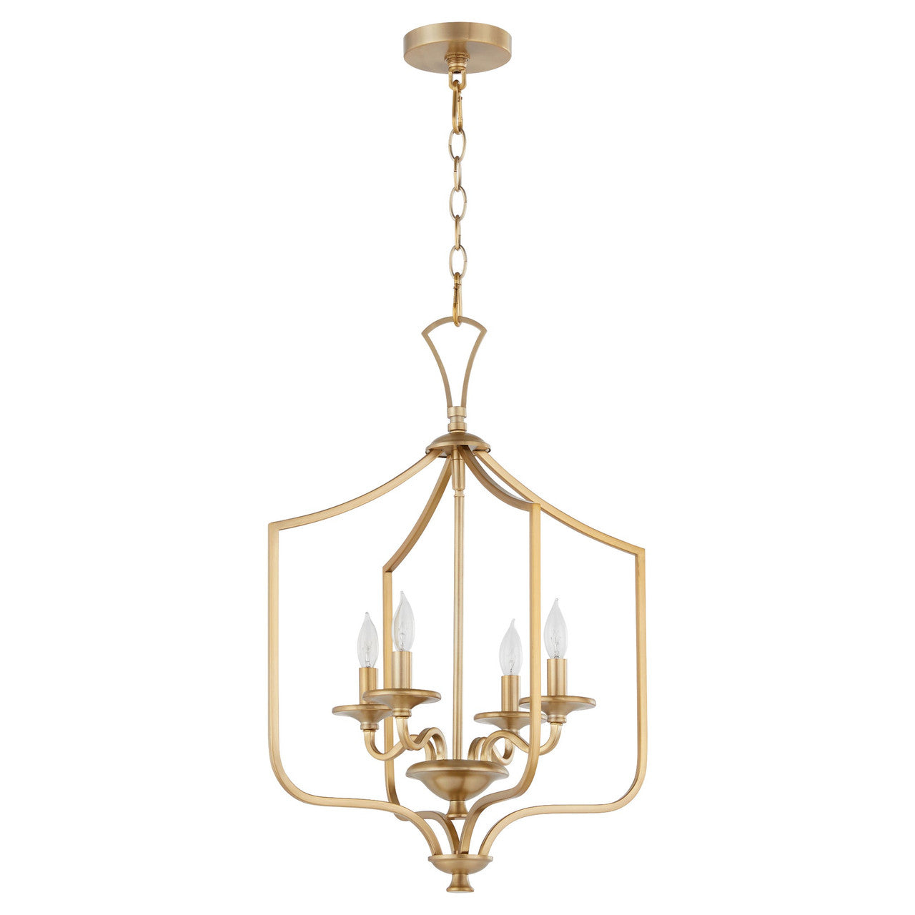 Quorum  Maryse 4 Light Entry - Aged Brass 8021-4-80