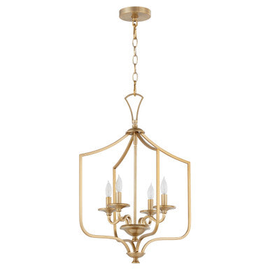 Quorum  Maryse 4 Light Entry - Aged Brass 8021-4-80