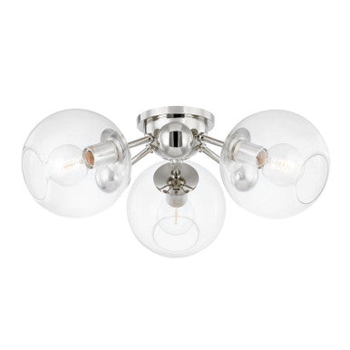 Hudson Valley Lighting Abbott Semi Flush in Polished Nickel 8025-PN