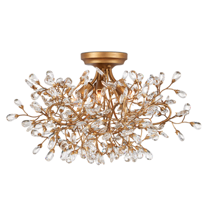 Currey & Co. Crystal Bud Semi-Flush Mount 9000-1123