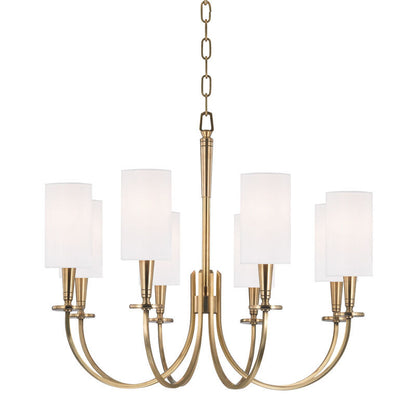 Hudson Valley Lighting Mason Chandelier in Aged Brass 8028-AGB