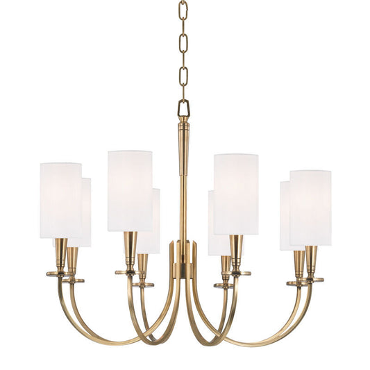 Hudson Valley Lighting Mason Chandelier in Aged Brass 8028-AGB