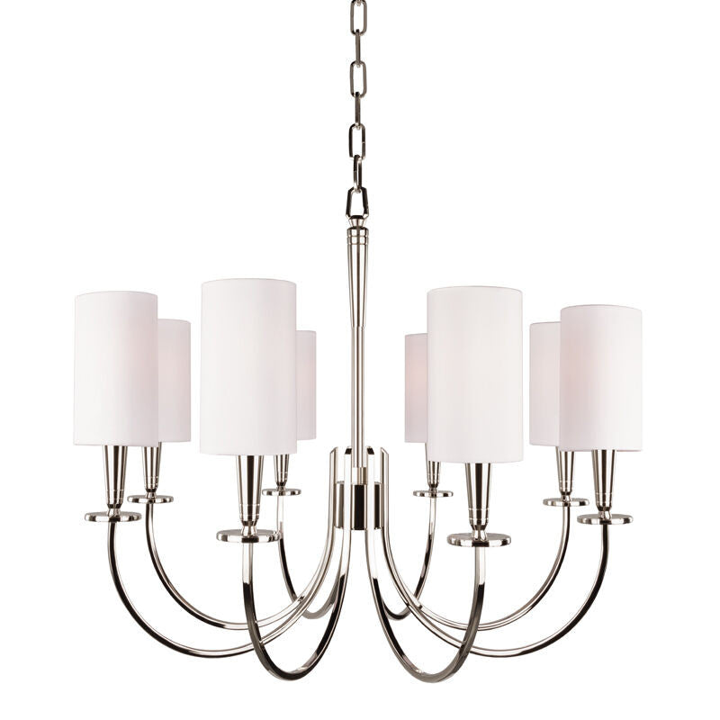 Hudson Valley Lighting Mason Chandelier in Polished Nickel 8028-PN