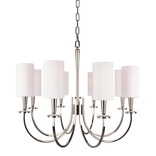 Hudson Valley Lighting Mason Chandelier in Polished Nickel 8028-PN