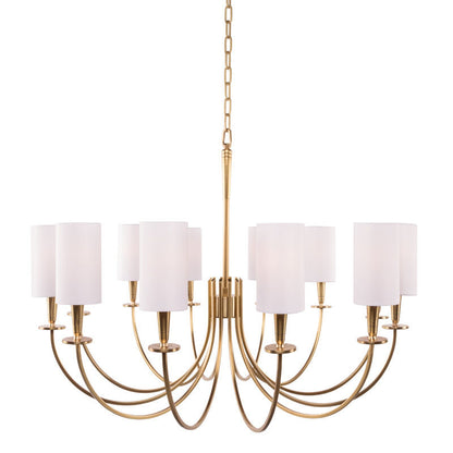 Hudson Valley Lighting Mason Chandelier in Aged Brass 8032-AGB