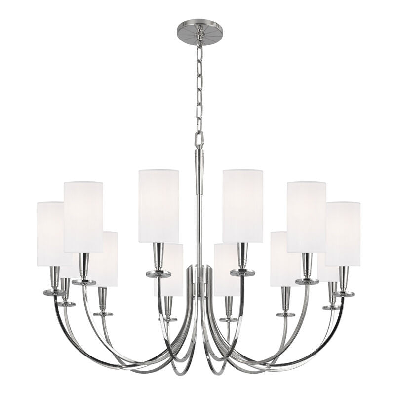 Hudson Valley Lighting Mason Chandelier in Polished Nickel 8032-PN