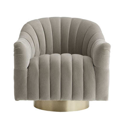 Arteriors Home Springsteen Chair Flint Velvet Champagne Swivel 8035