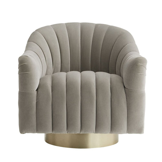 Arteriors Home Springsteen Chair Flint Velvet Champagne Swivel 8035