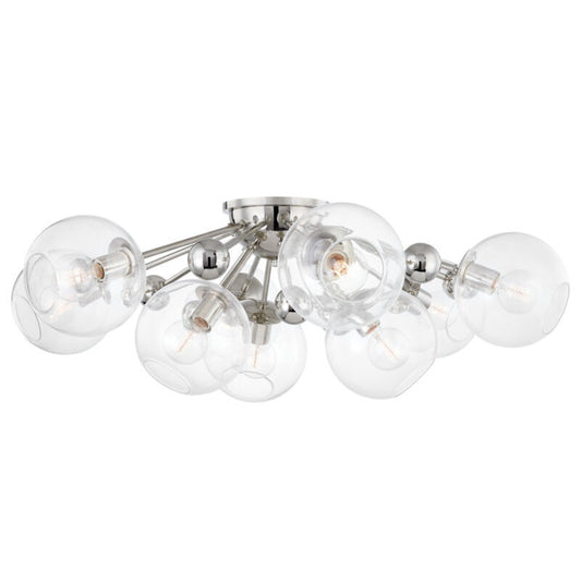 Hudson Valley Lighting Abbott Semi Flush in Polished Nickel 8042-PN