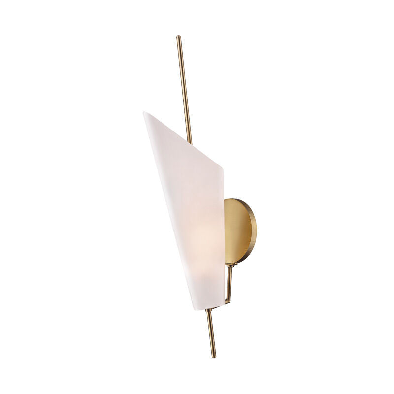 Hudson Valley Lighting Cooper Wall Sconce in Aged Brass 8061-AGB