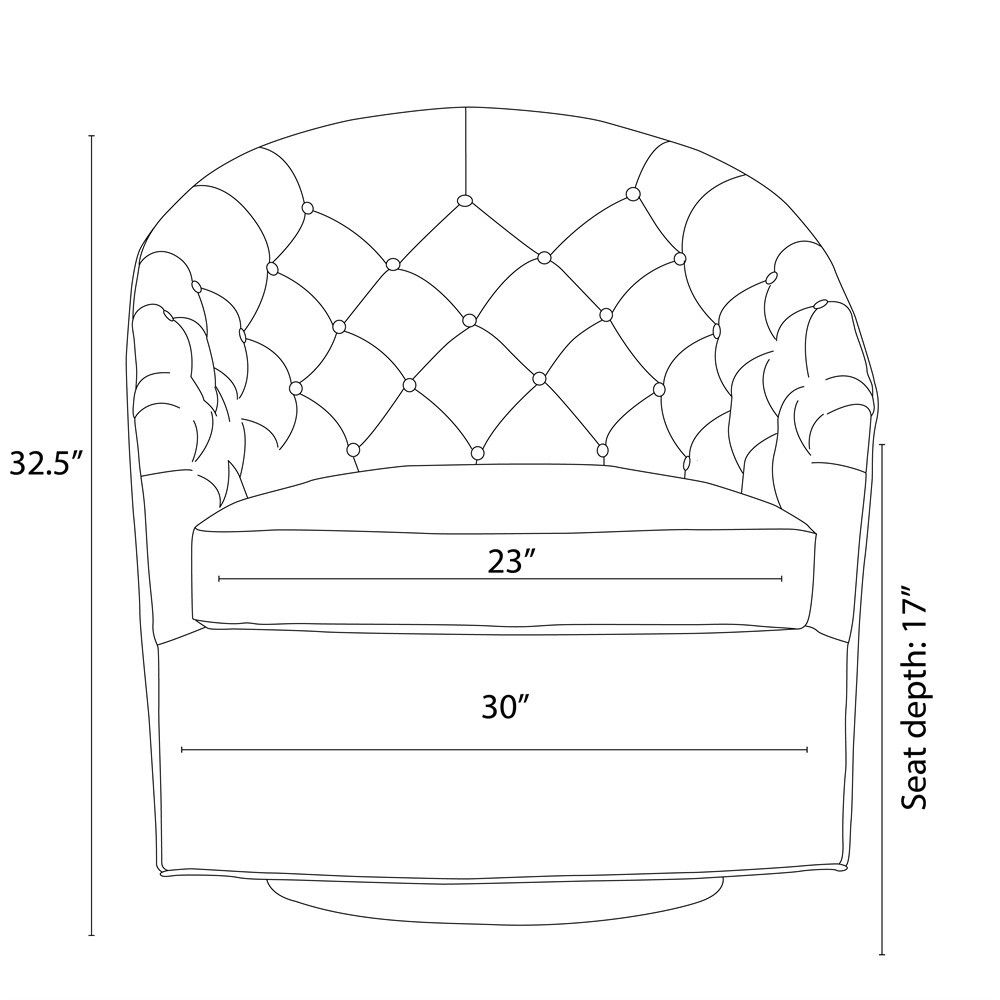 Arteriors Home Capri Chair Juniper Leather Champagne Swivel 8084