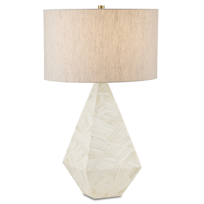 Currey & Co. 29" Elysium White Bone Table Lamp 6000-0866