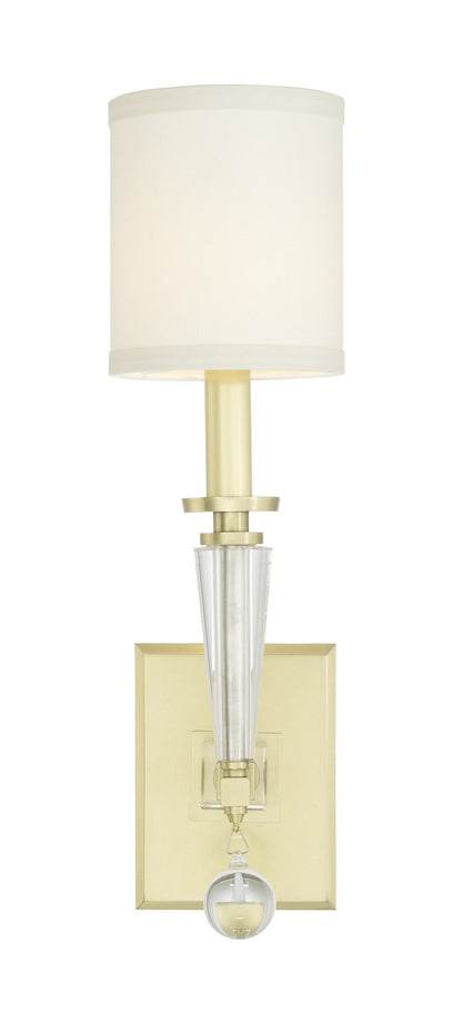 Crystorama Paxton 1 Light Aged Brass Wall Mount 8101-AG