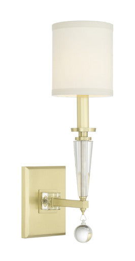 Crystorama Paxton 1 Light Aged Brass Wall Mount 8101-AG