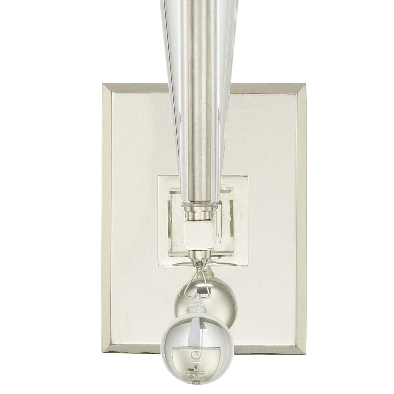 Crystorama Paxton 1 Light Polished Nickel Wall Mount 8101-PN