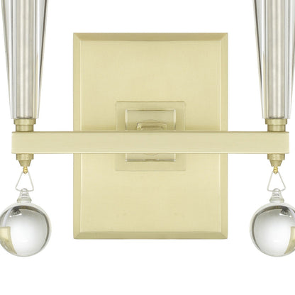 Crystorama Paxton 2 Light Aged Brass Wall Mount 8102-AG