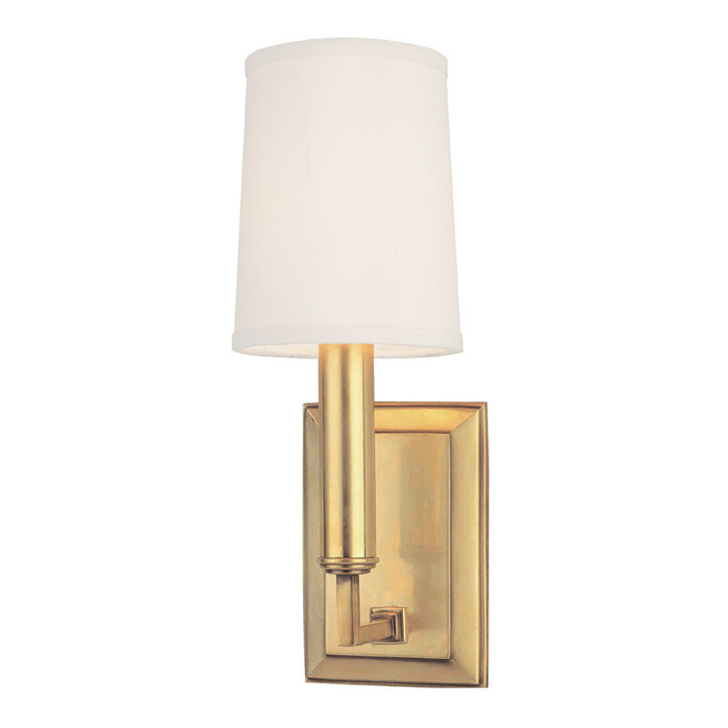 Hudson Valley Lighting Clinton Wall Sconce in Aged Brass 811-AGB