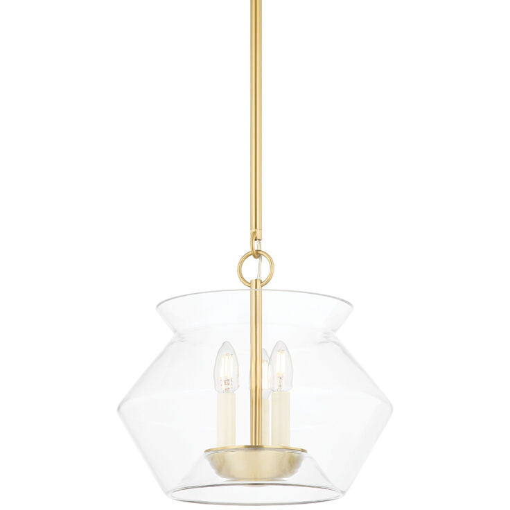 Hudson Valley Lighting Edmonton Lantern in Aged Brass 8115-AGB