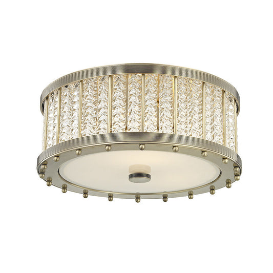 Hudson Valley Lighting Shelby Flush Mount in Aged Brass 8116-AGB