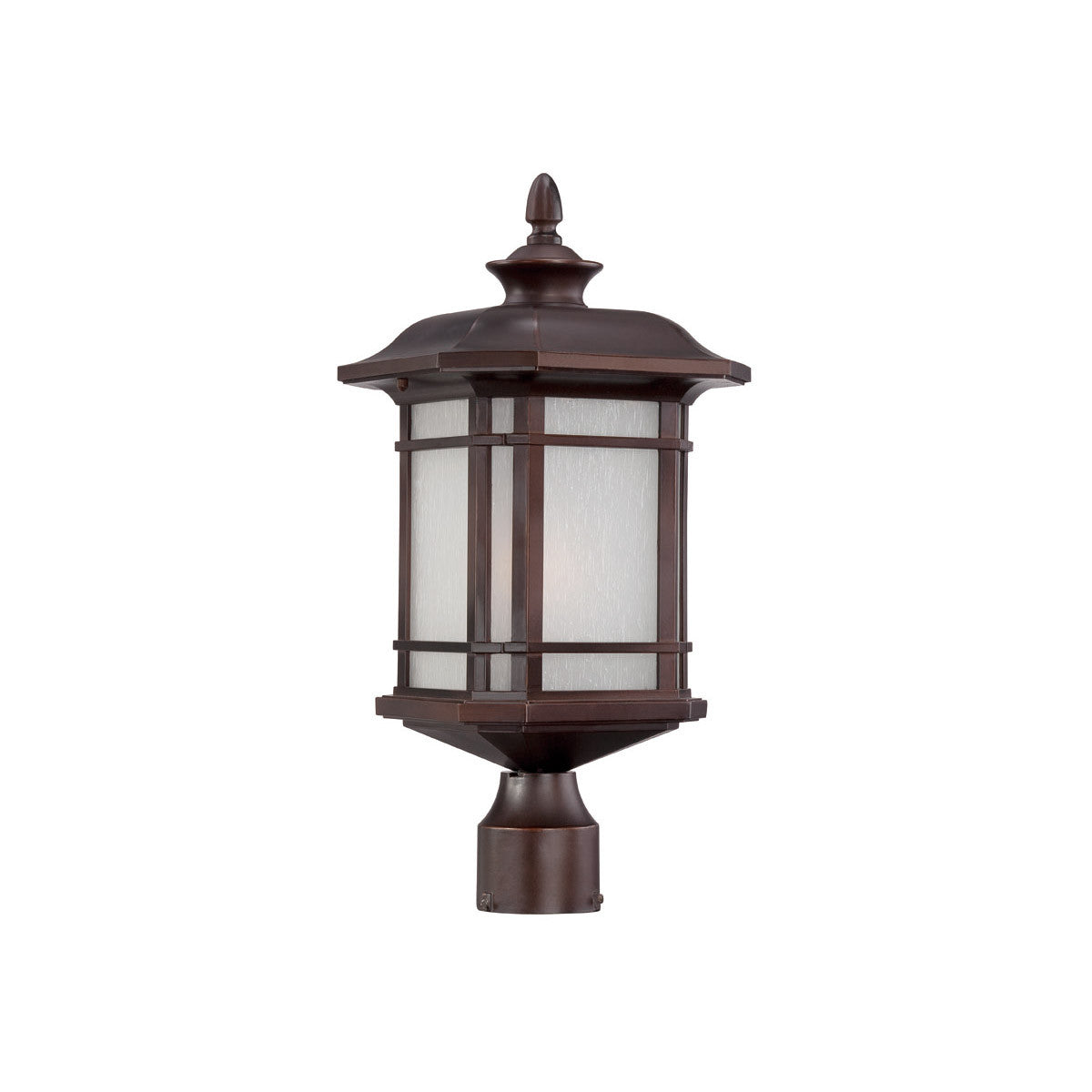 Acclaim Lighting Somerset 1-Light Architectural Bronze Post Mount Light in Architectural Bronze 8117ABZ