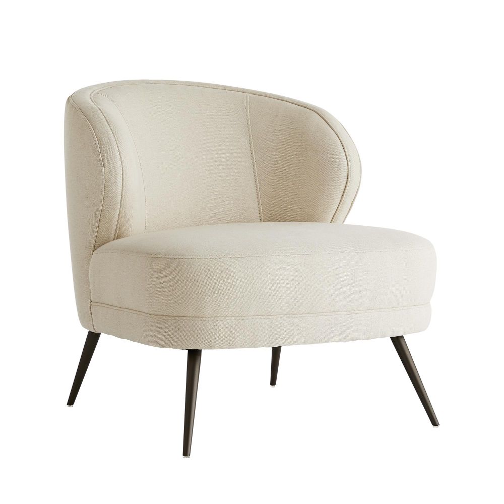 Arteriors Home Kitts Chair Flax Linen 8119