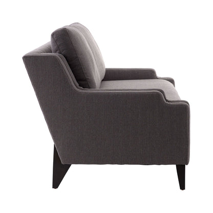 Arteriors Home Nola Sofa Soot Textured Tweed Grey Ash 8135