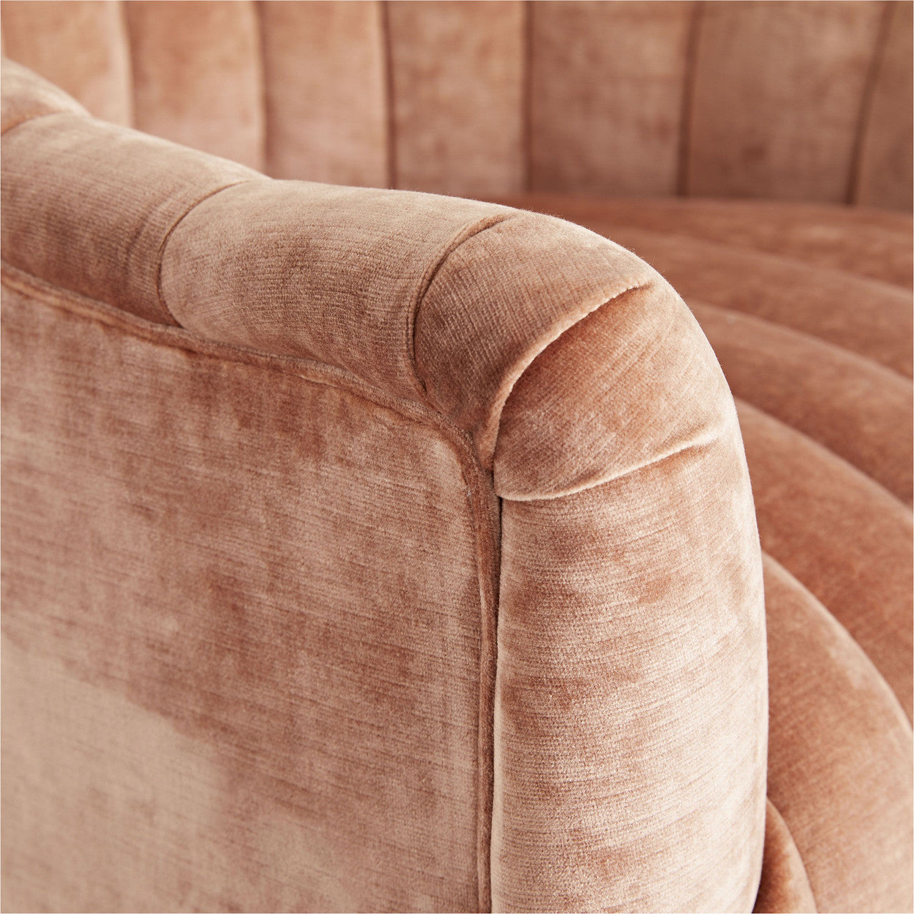 Arteriors Home Springsteen Chair Dusty Rose Velvet Swivel 8138