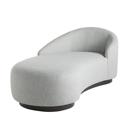 Arteriors Home Turner Chaise Iceberg Linen Grey Ash, Left Arm 8146