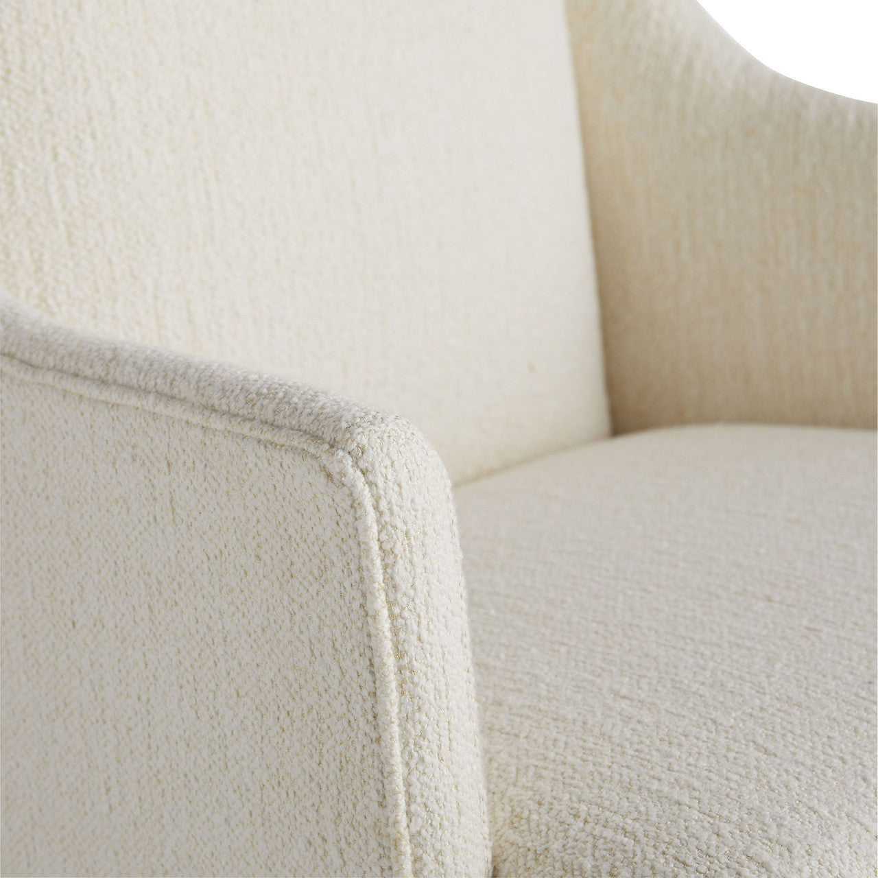 Arteriors Home Budelli Wing Chair Cloud Boucle Grey Ash 8155