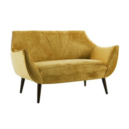 Arteriors Home Leandro Settee Marigold Velvet Grey Ash 8163