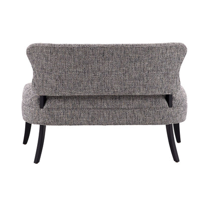 Arteriors Home Northcliff Settee Charcoal Tweed Grey Ash 8164